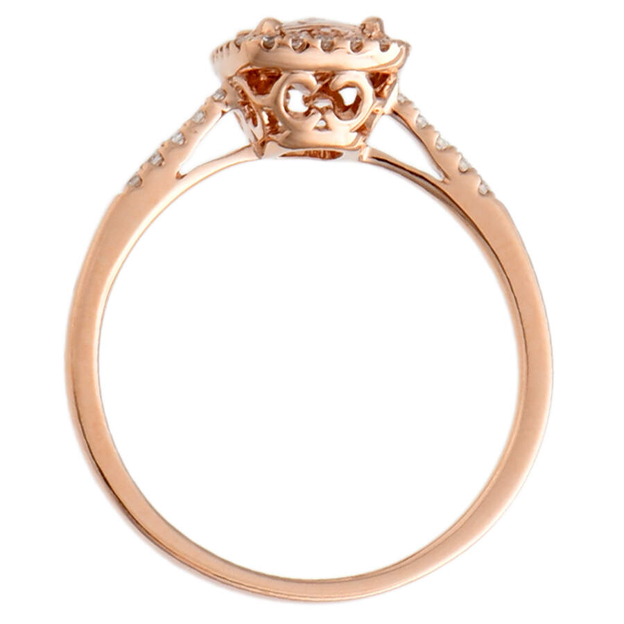 14KR Morganite(0.69) & Diamond(0.12) Ring-4