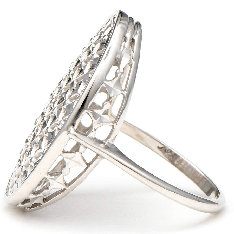 10KW Diamond Cut Oval Ring-3