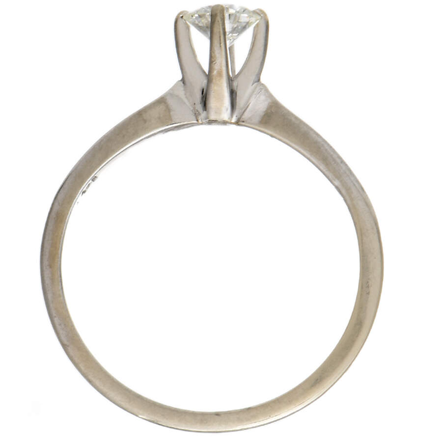 14KW Round Brilliant Cut Diamond(0.46) Solitaire Ring-4