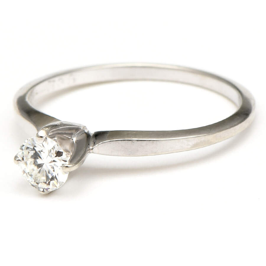 14KW Round Brilliant Cut Diamond(0.46) Solitaire Ring-1