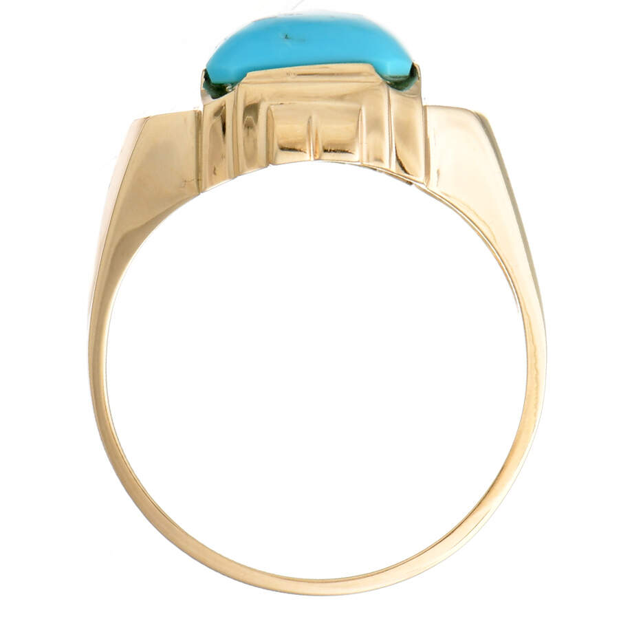 10KY Turquoise Bold Ring-4