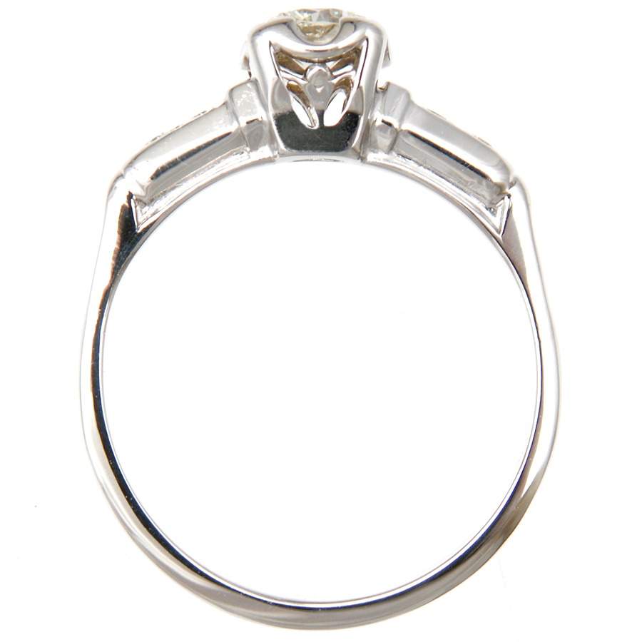 18KW Retro Modern Diamond (0.34) Ring-4