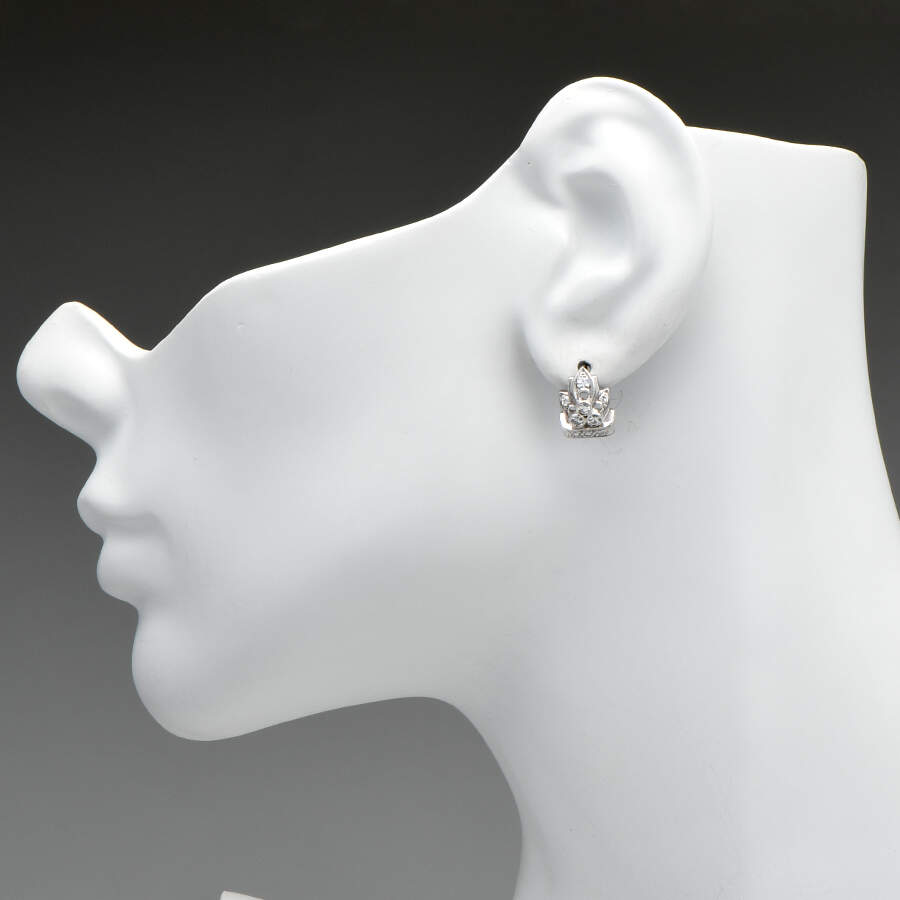 14KW Vintage Diamond(0.40) Earrings-3