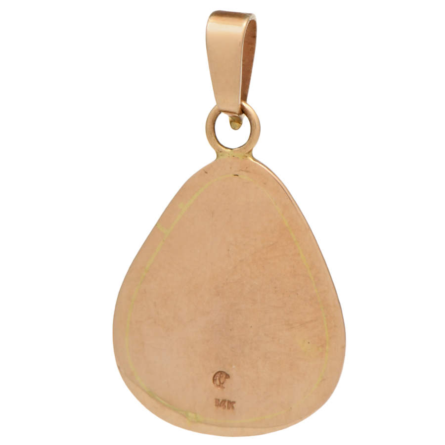 14KY Ammonite Pendant-2