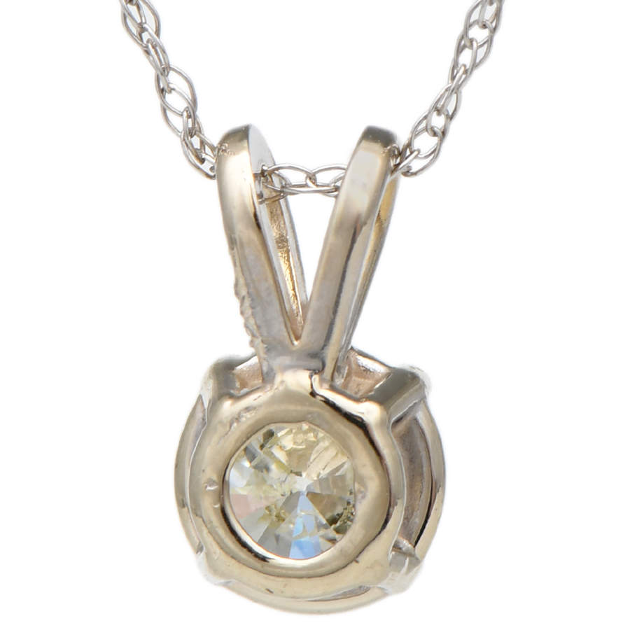 14KW Diamond(0.48) Solitaire Pendant-2