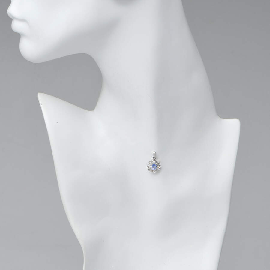 14KW Tanzanite(0.36) & Diamond (0.14) Pendant-3