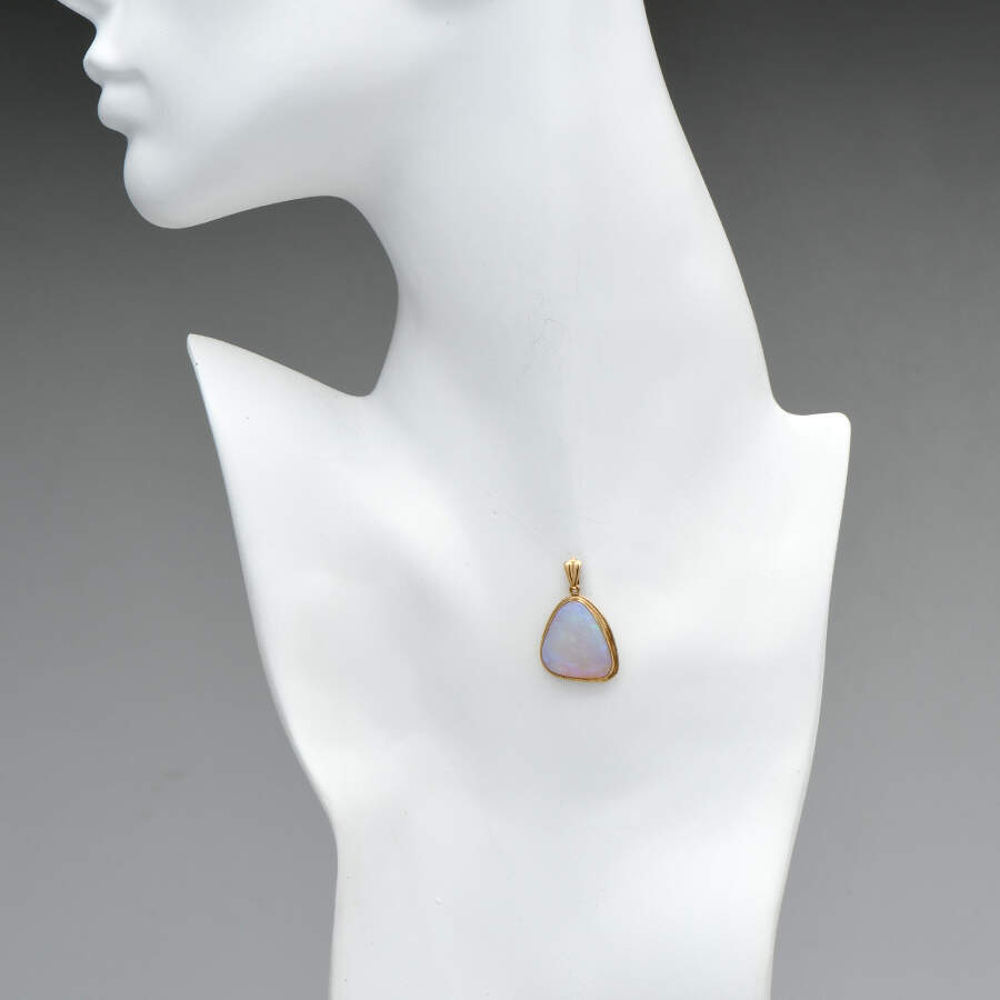 8KY Opal  Semi-Crystal Pendant-3