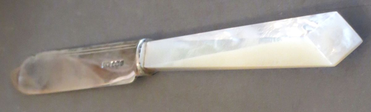 EV6 (Sterling) Blunt Hollow Knife by E.Viners (Sheffield)-1