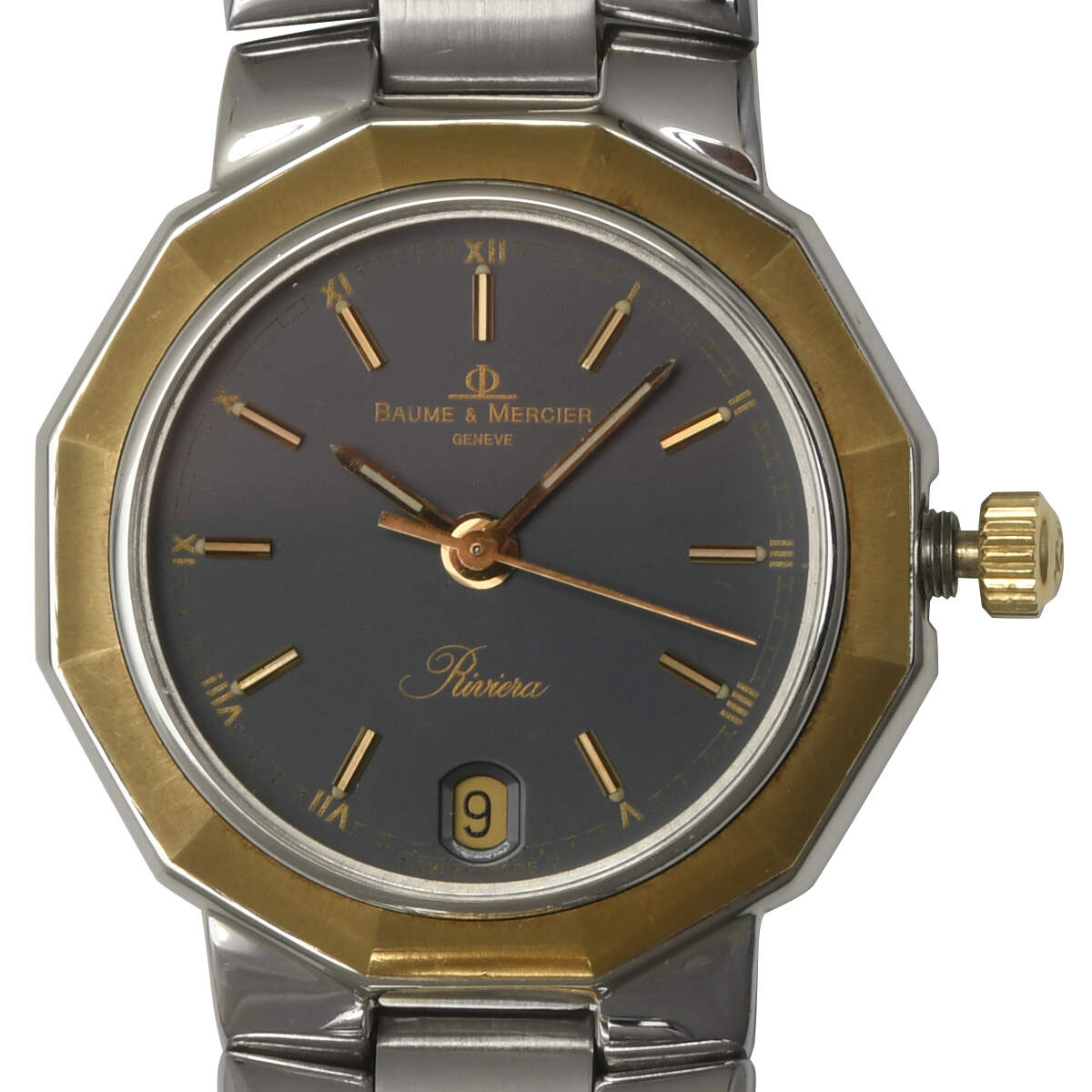 Baume & Mercier Riviera Quartz Two Tone Watch-7