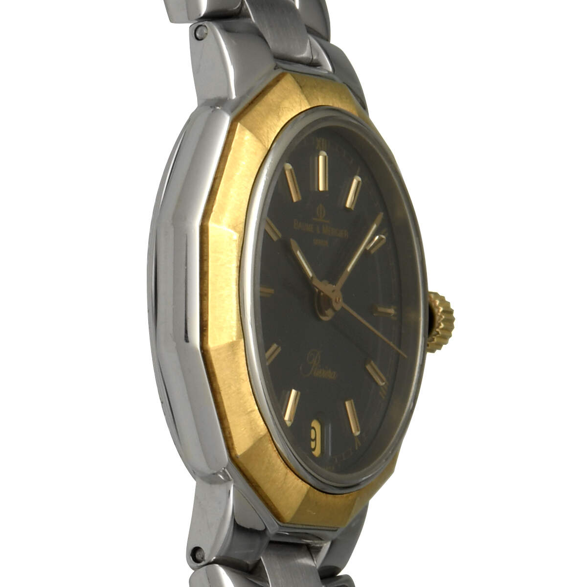 Baume & Mercier Riviera Quartz Two Tone Watch-6