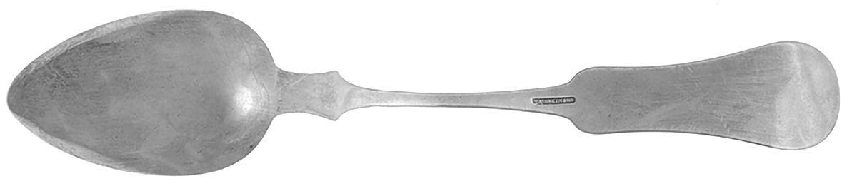 Coin Silver Flatware Tablespoon (Serving Spoon) by E & D Kinsey-2