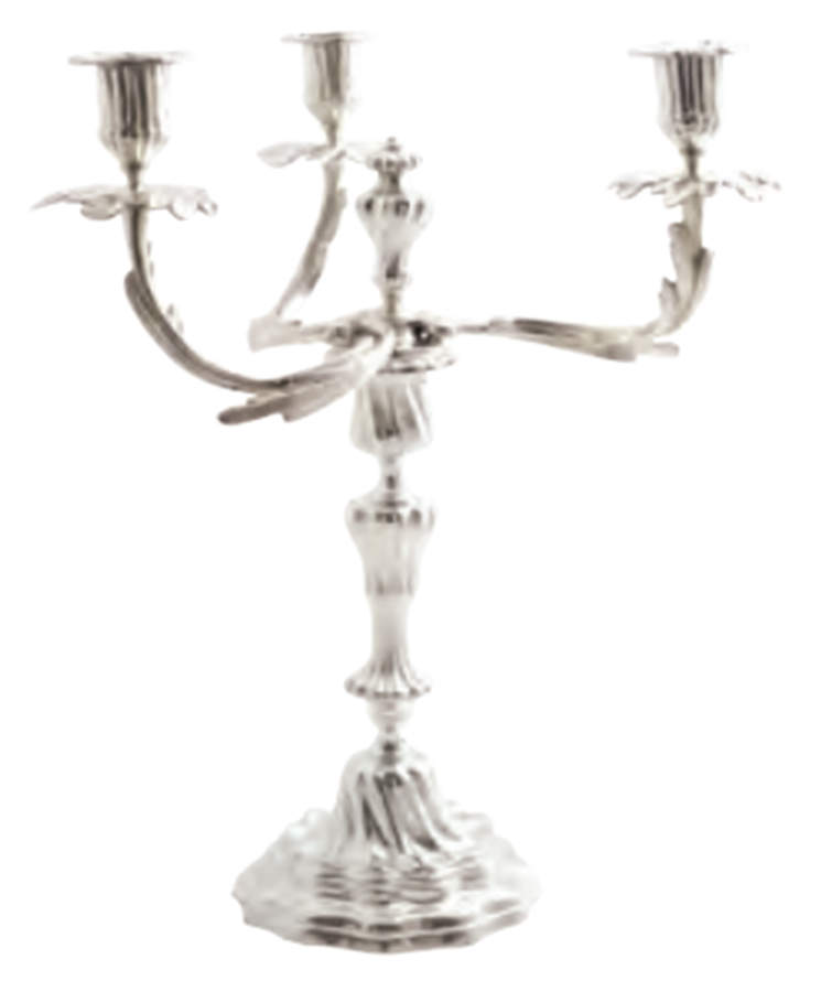 Stanislas (Silverplate, Hollowware) 13" 3 Light Candelabra by Europ Felix-1