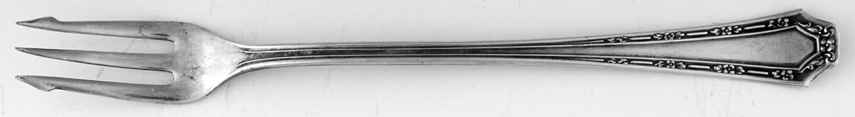 Alpha (Silverplate) Short Handle Pickle/Olive Fork by Fairfield Plate-1