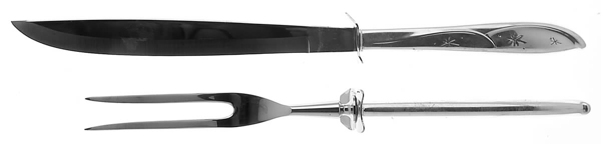 Romance of The Stars (Sterling, 1959) Small Stainless Blade 2-Piece Steak Carving Set by Fine Arts-1