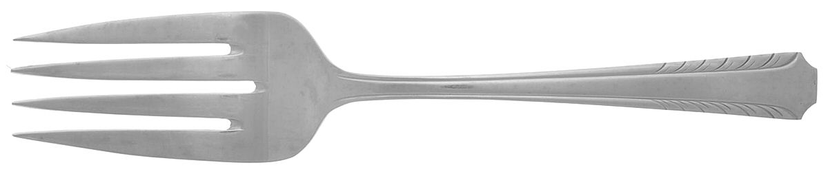 Patina (Stainless) Medium Solid Cold Meat Serving Fork by Flint-1