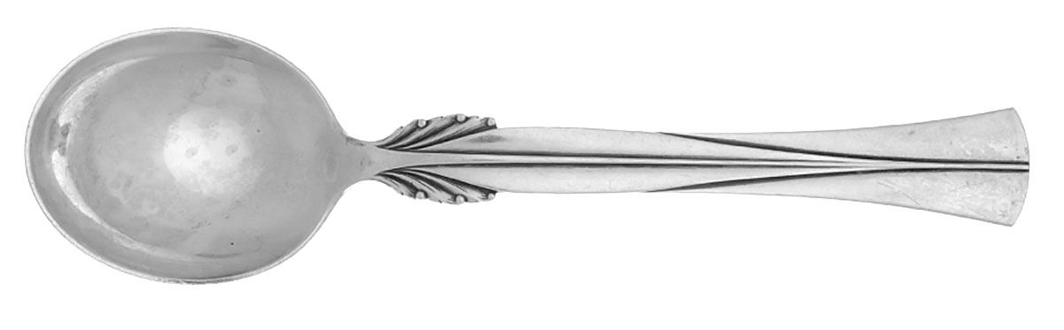 Queen Christina (Sterling) Round Bowl Soup Spoon (Gumbo) by Frigast-1