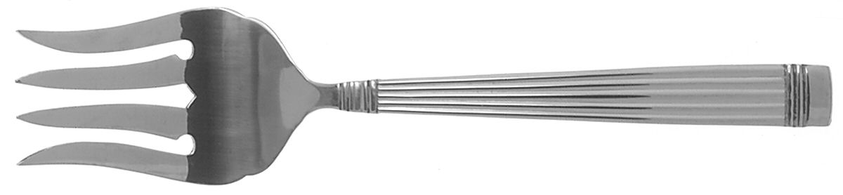 Alexa (Stainless) Medium Solid Cold Meat Serving Fork by Farberware-1