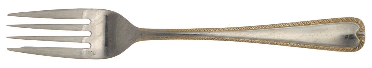 Feather-Gold Accent (Stainless, Gold Accent) Individual Salad Fork by Farberware-1