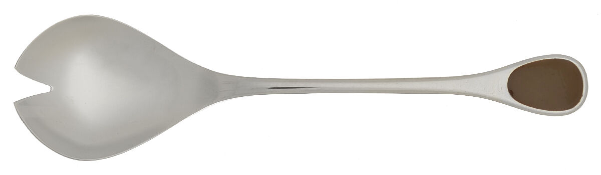 Happy Day-Brown (Stainless) Solid Serving Fork by Furst Furosil-1