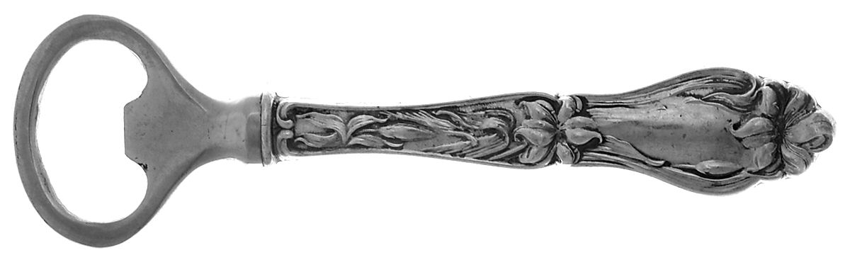 Lily-Floral (Sterling, 1910) Bottle Opener with Stainless Bowl by Frank Whiting-1