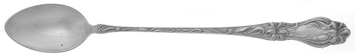 Lily-Floral (Sterling, 1910) Iced Tea Spoon by Frank Whiting-1