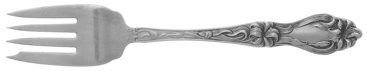 Lily-Floral (Sterling, 1910) Individual Salad Fork by Frank Whiting-1