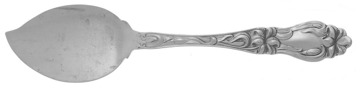 Lily-Floral (Sterling, 1910) Large Solid Jelly Server by Frank Whiting-1