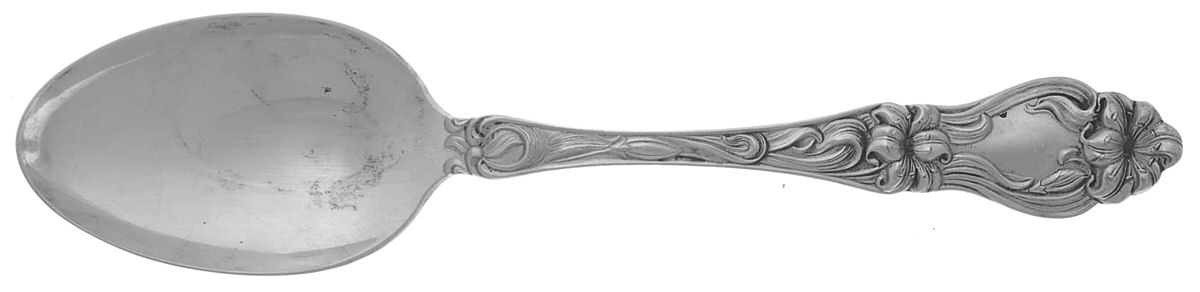 Lily-Floral (Sterling, 1910) Tablespoon (Serving Spoon) by Frank Whiting-1