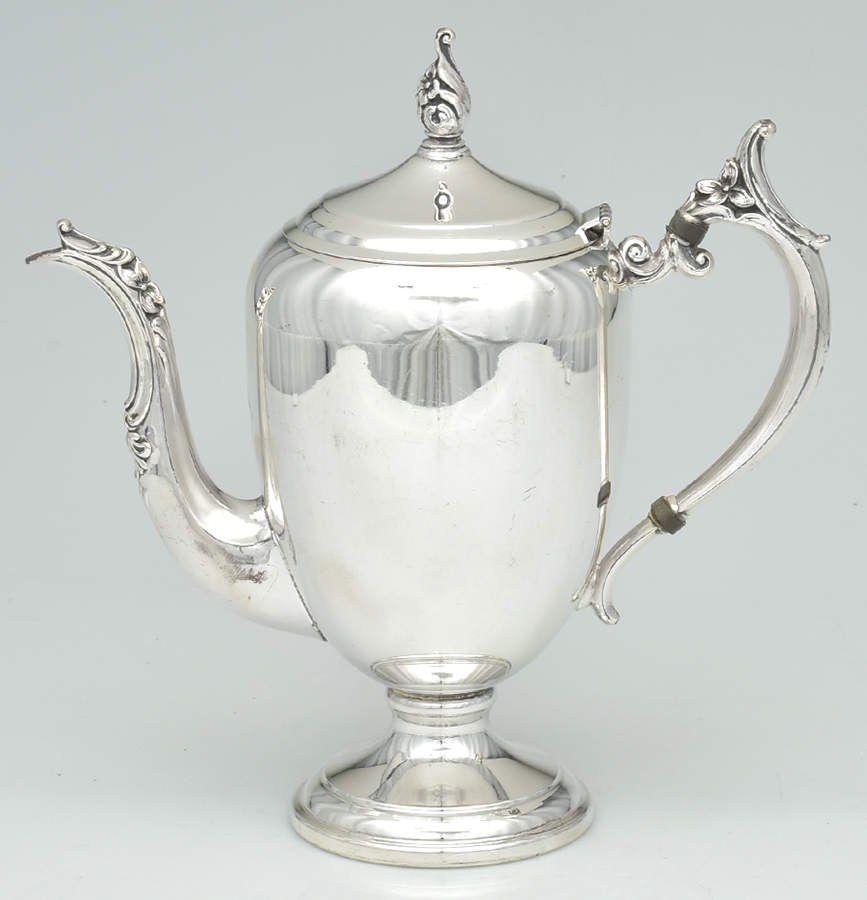Silverplate Hollowware Silverplate Coffee Pot by F B Rogers-1