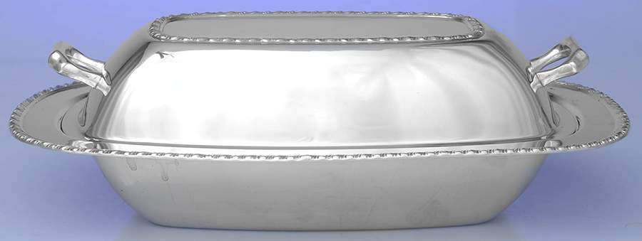 Silverplate Hollowware Double Vegetable Bowl by F B Rogers-1
