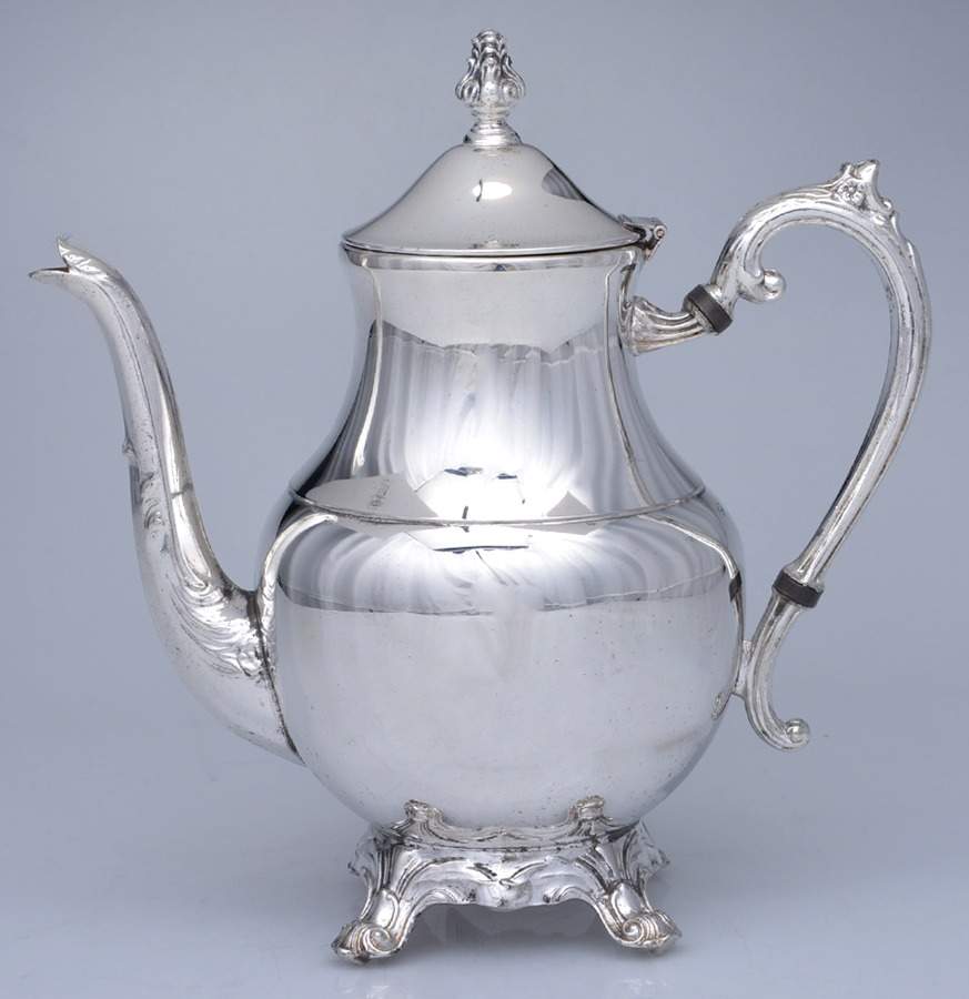 Silverplate Hollowware Silverplate Coffee Pot by F B Rogers-1