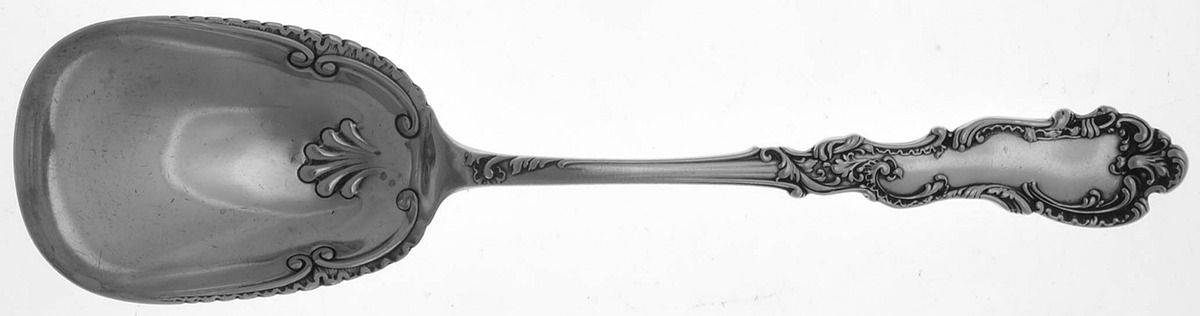 Baronial (Sterling, 1890) Small Solid Berry/Casserole Spoon by Frank Smith-1