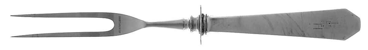 Bostonia (Sterling, 1914) Small Steak Carving Fork with Stainless Prongs by Frank Smith-1