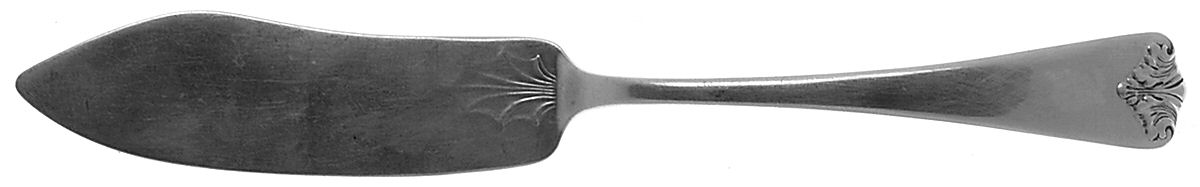 Chippendale-Old (Sterling, 1917) Flat Handle Master Butter Knife by Frank Smith-1