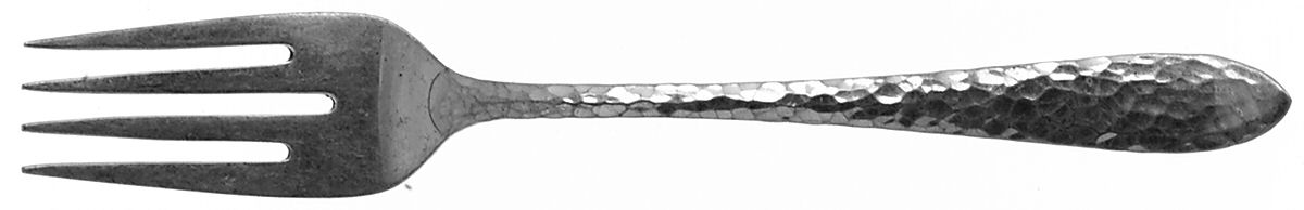 Colonial-Hand Hammered-Tws (Sterling, 1970) Individual Salad Fork by Frank Smith-1