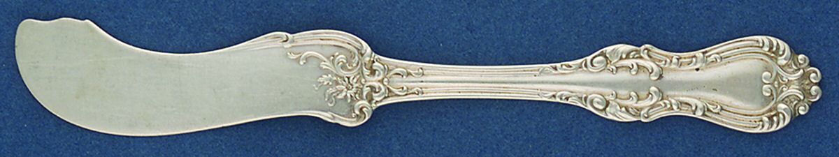 Countess (Sterling, 1928) Flat Handle Butter Spreader by Frank Smith-1