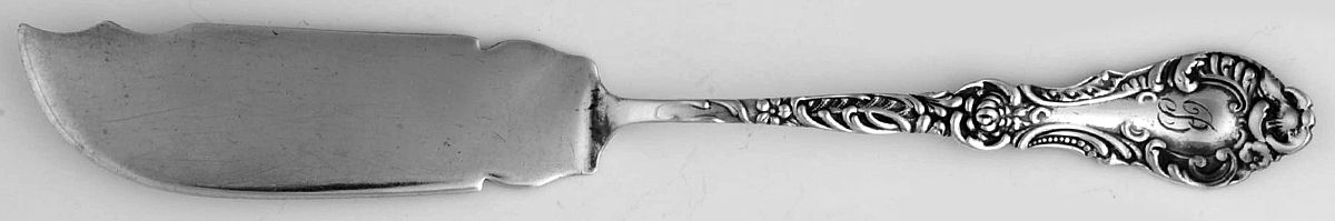 Crystal (Sterling, 1895, 1922) Flat Handle Master Butter Knife by Frank Smith-1