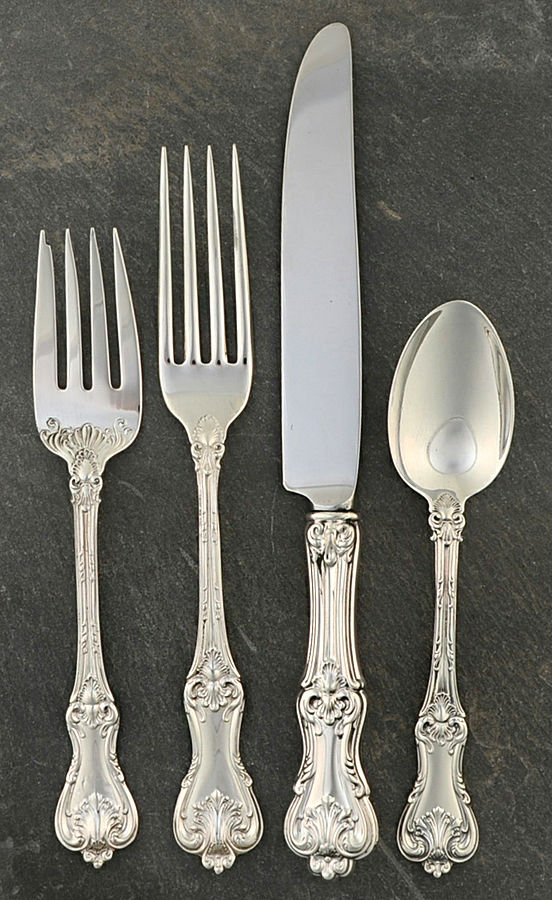 Federal Cotillion (Sterling, 1901, No Monograms) 4 Piece Place Size Setting by Frank Smith-1
