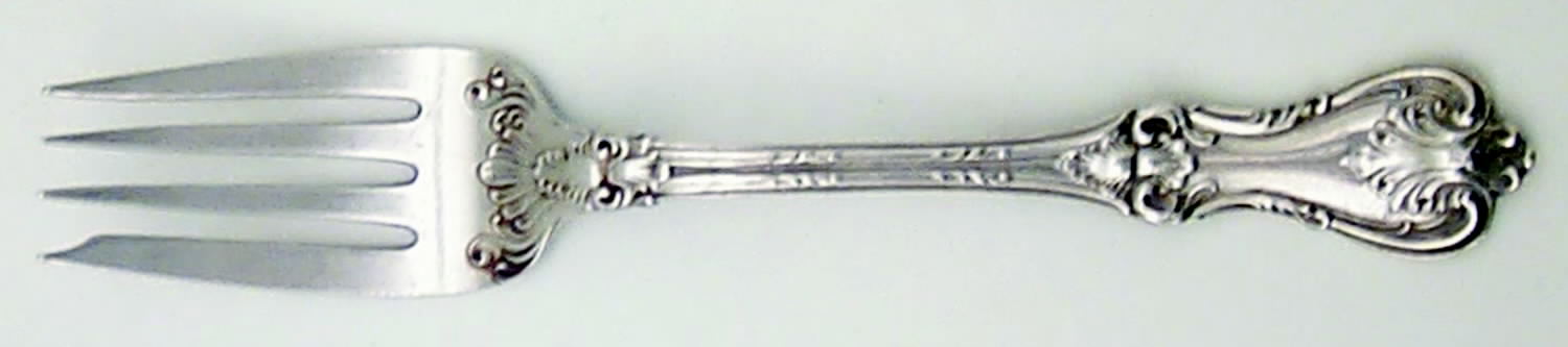 Federal Cotillion (Sterling, 1901, No Monograms) Individual Salad Fork by Frank Smith-1