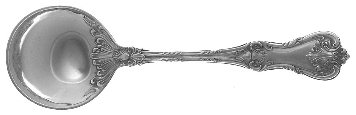 Federal Cotillion (Sterling, 1901, No Monograms) Round Bowl Soup Spoon (Bouillon) by Frank Smith-1