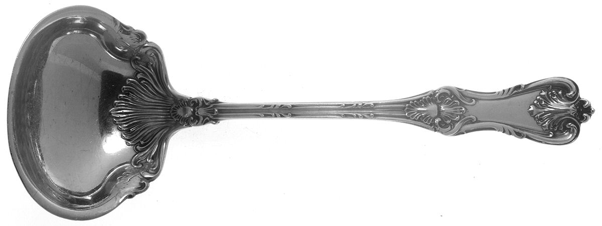 Federal Cotillion (Sterling, 1901, No Monograms) Solid Piece Cream Ladle by Frank Smith-1