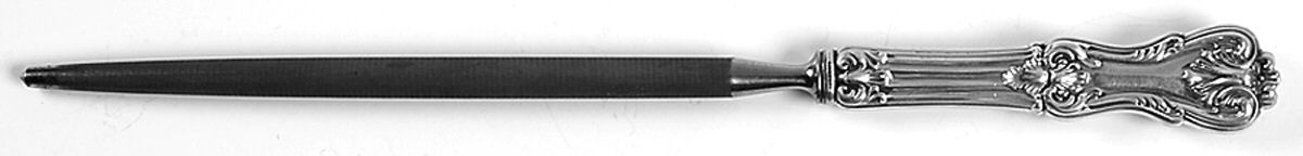 Federal Cotillion (Sterling, 1901, No Monograms) Large Roast Steel Rod Knife Sharpener by Frank Smith-1