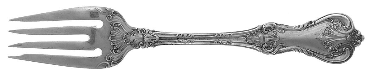 Federal Cotillion (Sterling, 1901, No Monograms) Dessert Fork by Frank Smith-1