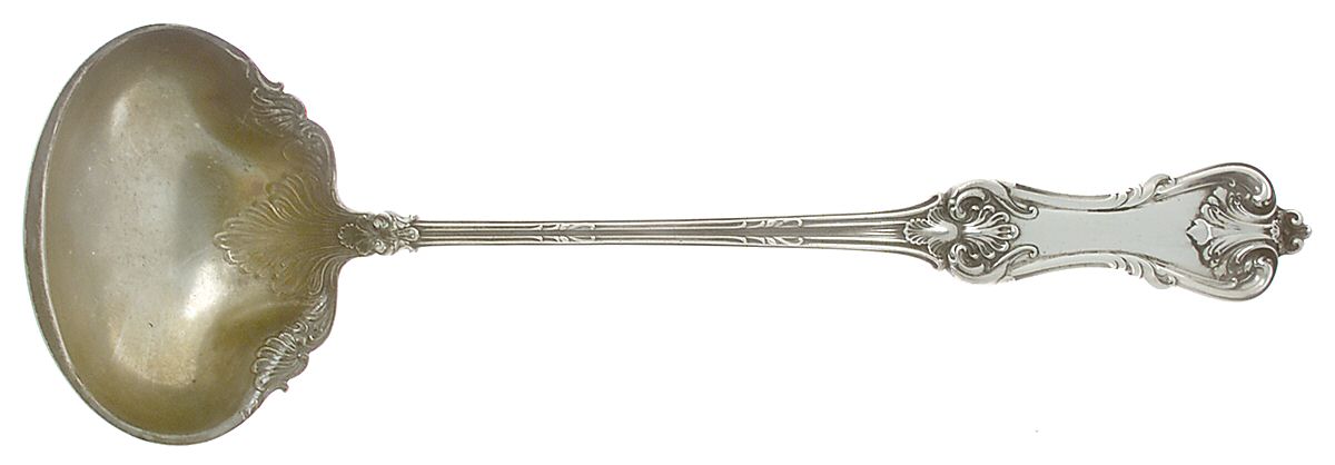 Federal Cotillion (Sterling, 1901, No Monograms) Solid Soup Ladle by Frank Smith-1