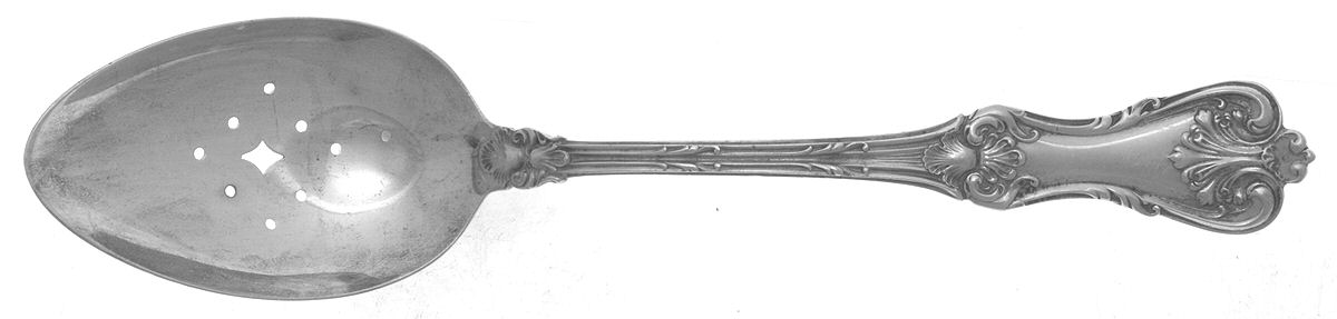 Federal Cotillion (Sterling, 1901, No Monograms) Pierced Tablespoon (Serving Spoon) by Frank Smith-1