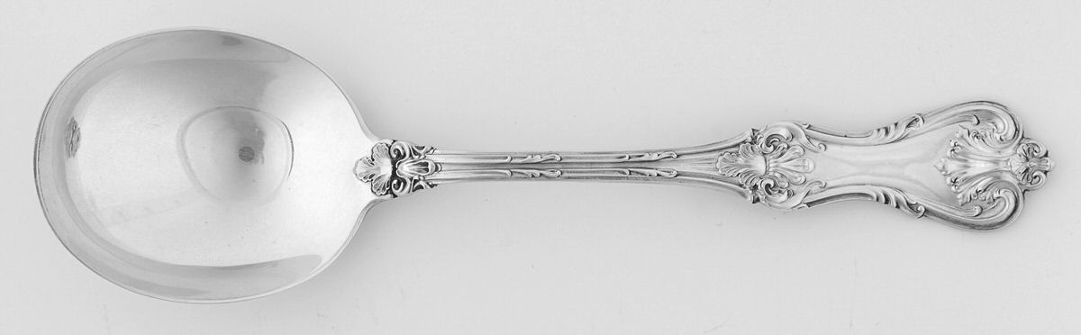 Federal Cotillion (Sterling, 1901, No Monograms) Round Bowl Soup Spoon (Gumbo) by Frank Smith-1