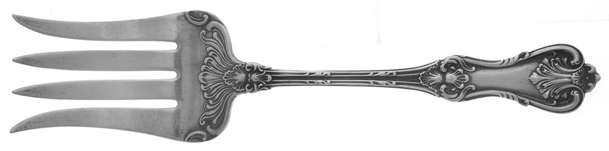 Federal Cotillion (Sterling, 1901, No Monograms) Fork-Cold Meat/Servg-Sm/Solid by Frank Smith-1