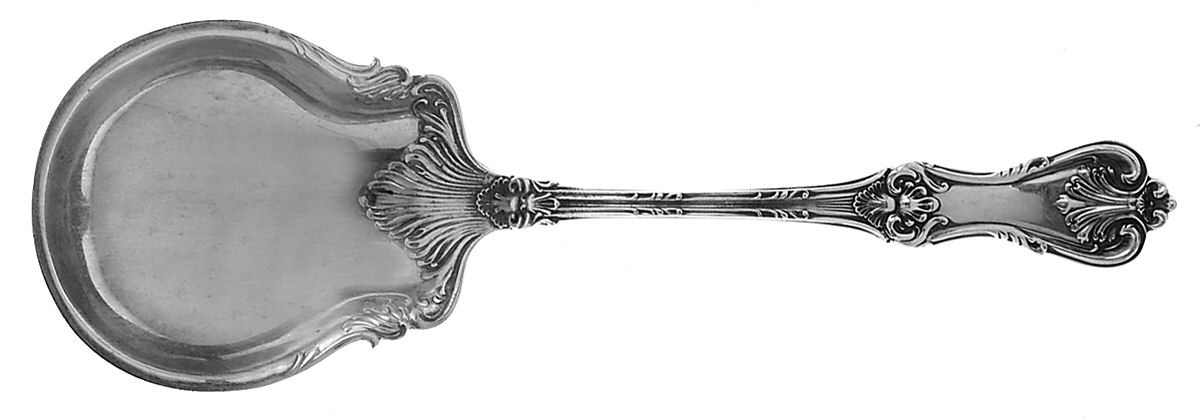 Federal Cotillion (Sterling, 1901, No Monograms) Small Solid Berry/Casserole Spoon by Frank Smith-1