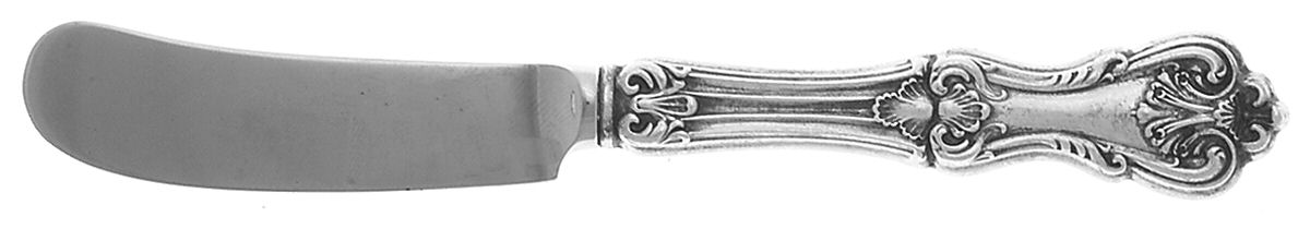 Federal Cotillion (Sterling, 1901, No Monograms) Butter Spreader Hollow Hdl-Paddle/Stainless Blade by Frank Smith-1