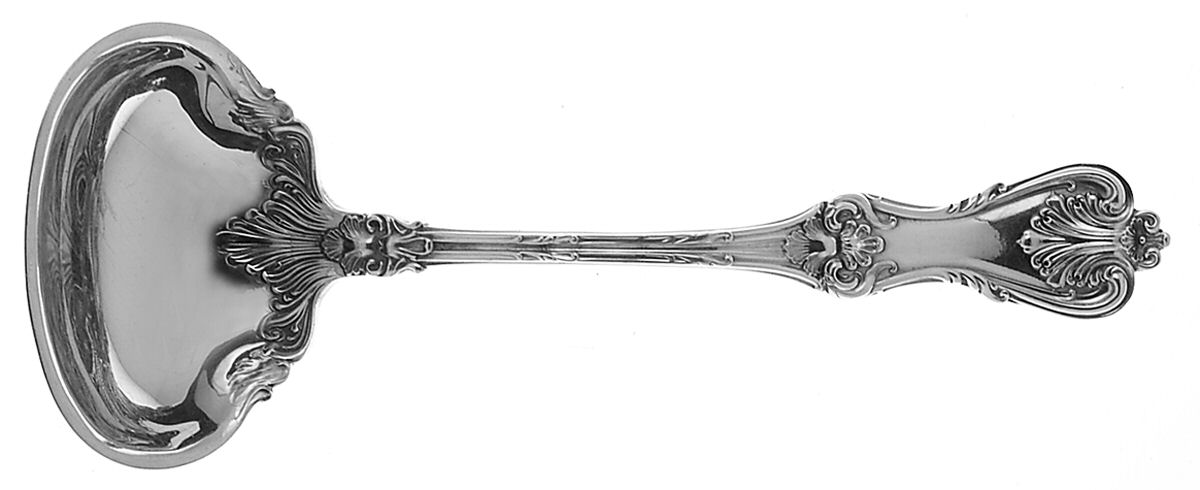 Federal Cotillion (Sterling, 1901, No Monograms) Solid Gravy Ladle by Frank Smith-1